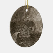 De Dioscuri beschermt een schip, 1731 (graving) Keramisch Ornament (Rechts)