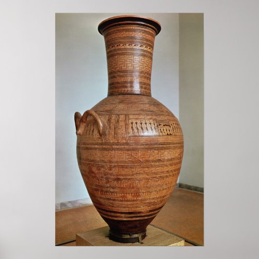 De dipylon Amphora Poster (Voorkant)