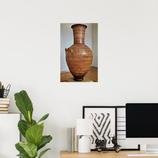 De dipylon Amphora Poster (Thuiskantoor)