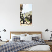 De direct-lay-methode voor het vuren van mortieren canvas afdruk (Insitu (Slaapkamer))