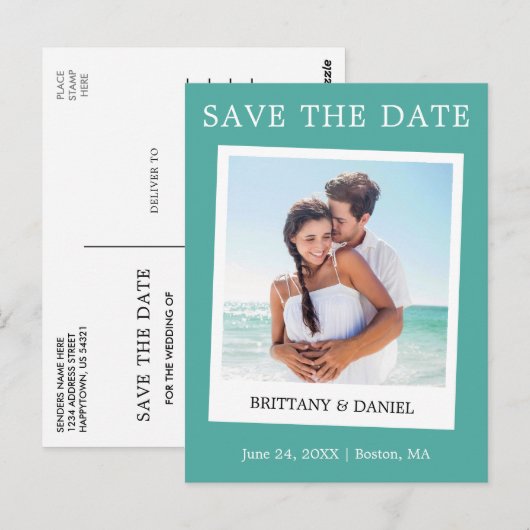 De directe Foto van de Stijl van de Camera sparen  Briefkaart (Voorkant / Achterkant)