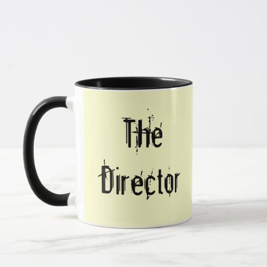 De directeur mok (Links)