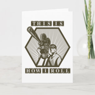 de directeur van de de filmcamera van filmTV Kaart