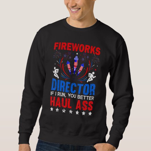 De Directeur van het vuurwerk als ik 4 van de vier Trui (Voorkant)