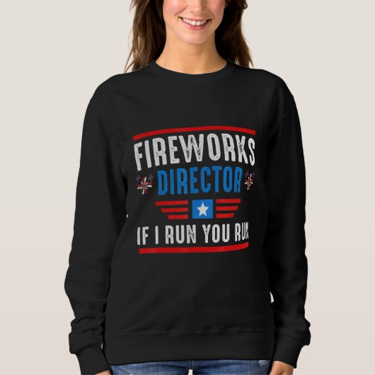 De Directeur van het vuurwerk als ik u in werking Trui (Voorkant)