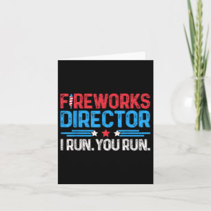 De Directeur van het vuurwerk ik stel u in werking Kaart