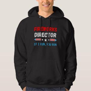 De Directeur van het vuurwerk ik stel u op 4 juli  Hoodie