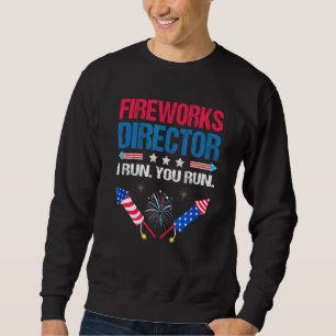 De Directeur van het vuurwerk ik stel u op 4 juli Trui