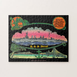 De "Dirty D" USS Detroit Puzzle Legpuzzel