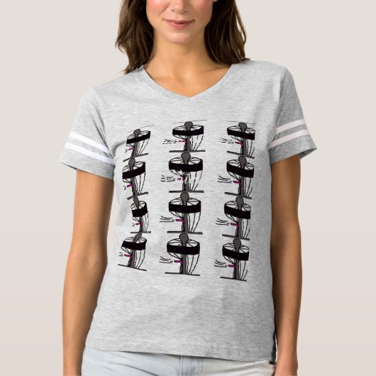 De Disc Golf Chick dames shirt (Voorkant)