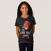 De Disc Golf Gnome Matching Familie Kerstmis Gnom T-shirt (Voorkant volledig)