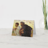 De Disciples die naar de Sepulcher lopen door Burn Bedankkaart (Voorkant)