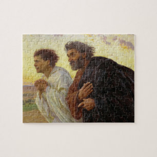 De Disciples die naar de Sepulcher lopen door Burn Legpuzzel