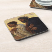 De disciples Peter en John Running Drankjes Onderzetter (Linkerzijde)