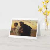 De disciples Peter en John Running Kaart (Gele Bloem)