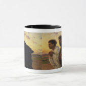 De disciples Peter en John Running Mok (Midden)