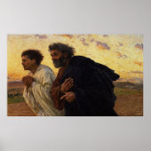 De disciples Peter en John Running Poster (Voorkant)