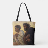 De disciples Peter en John Running Tote Bag (Achterkant)