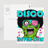 De disco sterft nooit briefkaart (Voorkant / Achterkant)