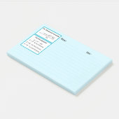 De Discriminant & De Kwadratische Formule Notitieb Post-it® Notes (Schuin)