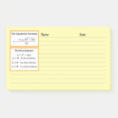 De discriminant en de kwadratische formule Notitie Post-it® Notes (Voorkant)
