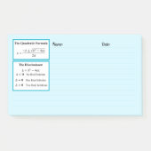 De discriminant en de kwadratische formule Notitie Post-it® Notes (Voorkant)