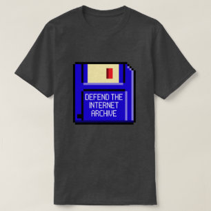 De diskette voor internetarchivering verdedigen t-shirt