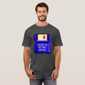 De diskette voor internetarchivering verdedigen t-shirt (Voorkant volledig)