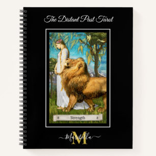 De Distant Past Tarot Deck Strength Kaart Monogram Notitieboek