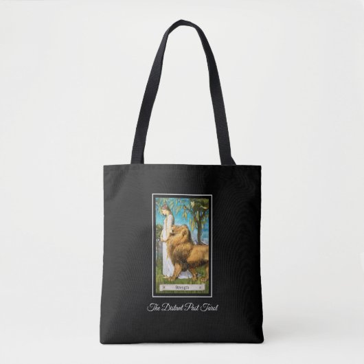 De Distant Past Tarot Deck Strength kaart Tote Bag (Voorkant)