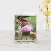 De Distel van Californië met Geschilderde Dame - Kaart (Gele Bloem)