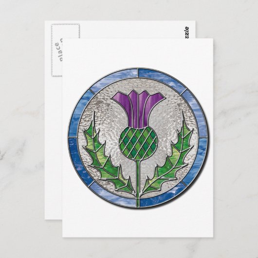 De Distel van het glas Briefkaart (Voorkant / Achterkant)