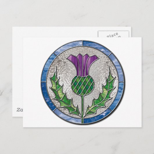 De Distel van het glas Briefkaart (Voorkant / Achterkant)