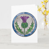 De Distel van het glas Kaart (Gele Bloem)