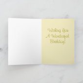 DE DISTELVINK EN DE ZONNEBLOEM VAN DE VERJAARDAG KAART (Binnen)