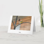 De distelvink/juicht toe kaart (Achterkant)