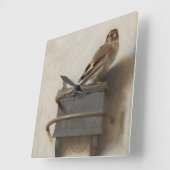 De distelvink vierkante klok (Hoek)