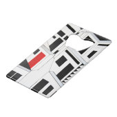 De District Speedy Bottle Opener Creditkaart Flessenopener (Voorkant Gekanteld)