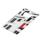 De District Speedy Bottle Opener Creditkaart Flessenopener (Achterkant Gekanteld)