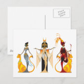 De Divas van de Egyptische Briefkaarten (Voorkant / Achterkant)