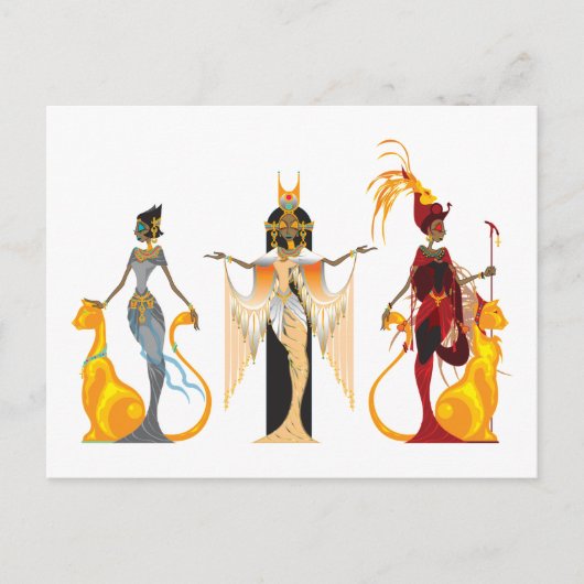 De Divas van de Egyptische Briefkaarten (Voorkant)