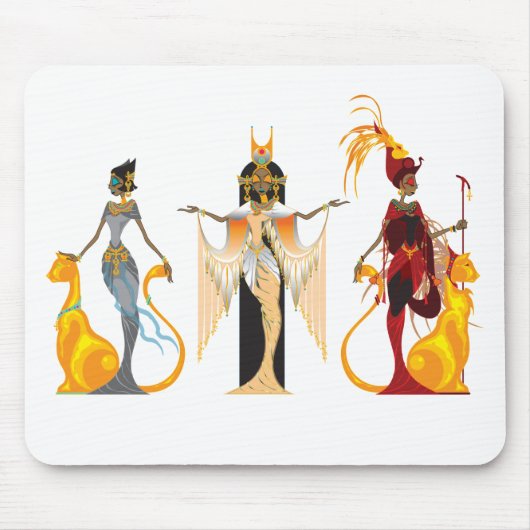 De Divas van Egypt Mousepad Muismat (Voorkant)