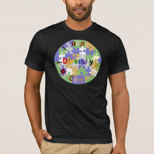 De Diversiteit van de steun in Mijn Gemeenschap T- T-shirt