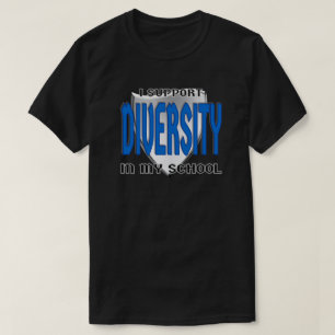 De Diversiteit van de steun in Mijn School Logoed T-shirt