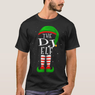 De DJ Elf Funny Matching Familie Kerst T-shirt