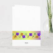 De DJ is klaar voor de retro Birthday Kaart (Achterkant)