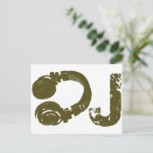 De DJ-lijst Briefkaart (Staand voorkant)