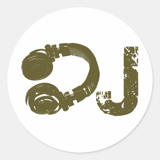 De DJ-lijst Ronde Sticker (Voorkant)