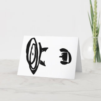 DE DJ MET HOOFDTELEFOON BEDANKKAART