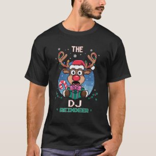 De DJ Rendier Kerst Matching Familie T-shirt